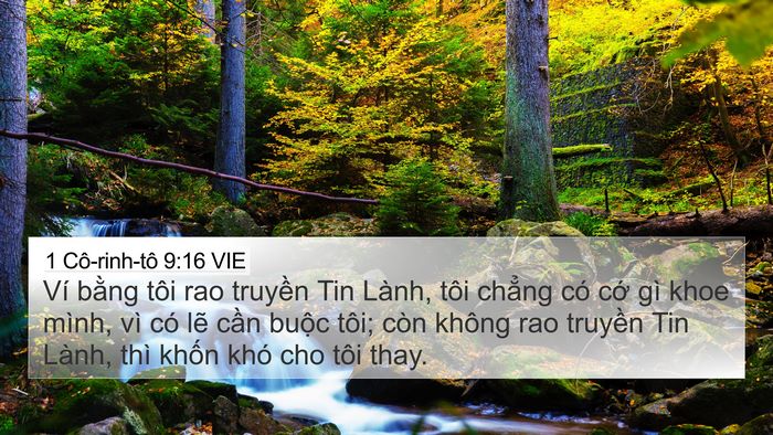 1 Cô-rinh-tô 9:16 VIE Bible Verse Image