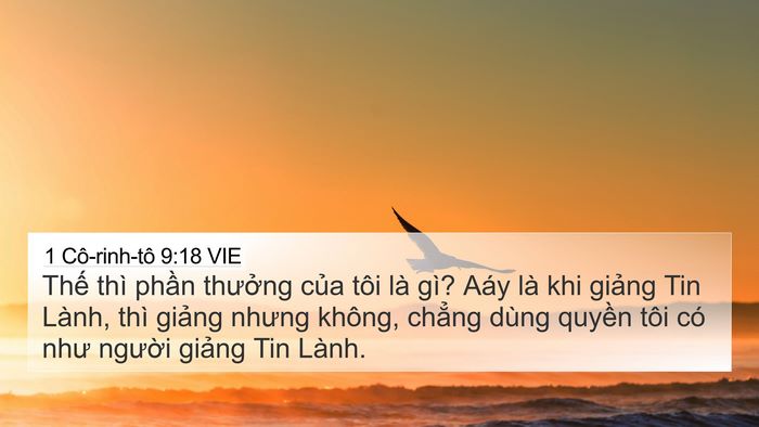 1 Cô-rinh-tô 9:18 VIE Bible Verse Image