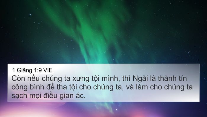 1 Giăng 1:9 VIE Bible Verse Image