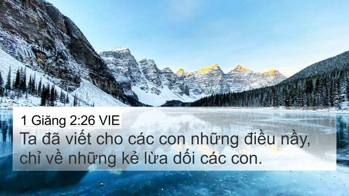 1 Giăng 2:26 VIE Bible Verse Image