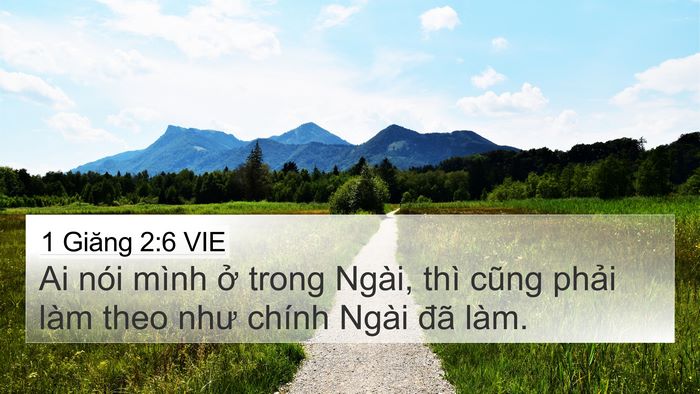 1 Giăng 2:6 VIE Bible Verse Image