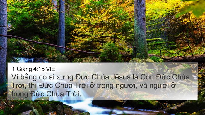 1 Giăng 4:15 VIE Bible Verse Image