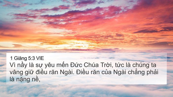 1 Giăng 5:3 VIE Bible Verse Image