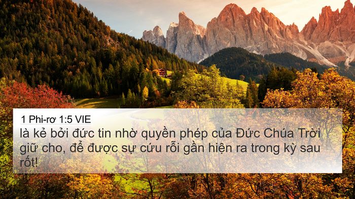 1 Phi-rơ 1:5 VIE Bible Verse Image