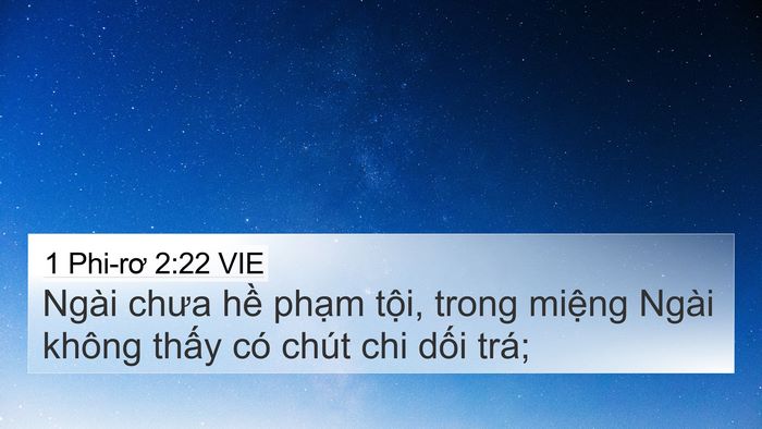 1 Phi-rơ 2:22 VIE Bible Verse Image