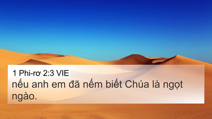 1 Phi-rơ 2:3 VIE Bible Verse Image