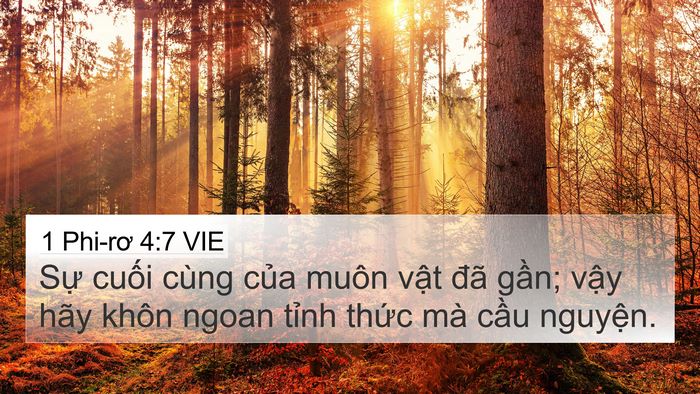 1 Phi-rơ 4:7 VIE Bible Verse Image