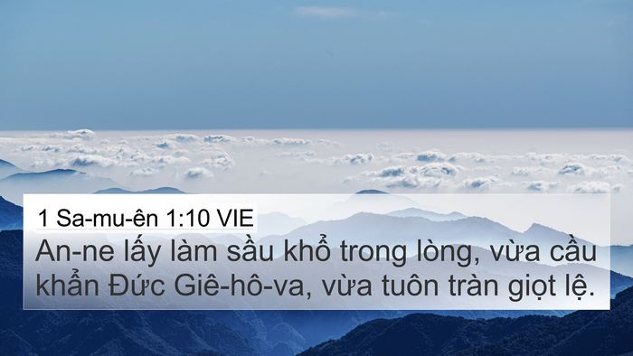 1 Sa-mu-ên 1:10 VIE Bible Verse Image