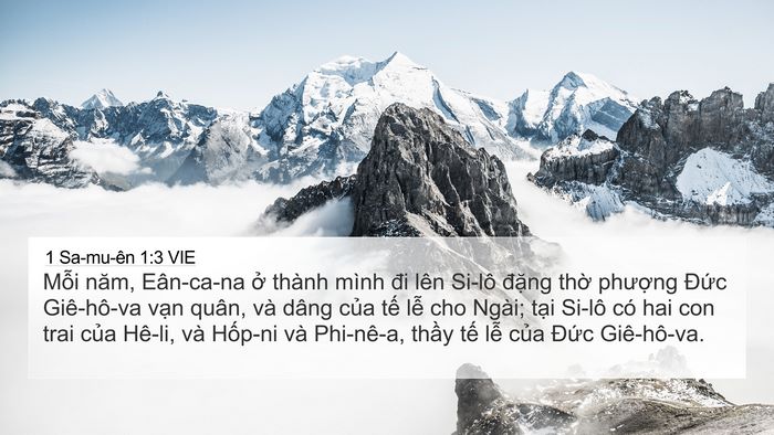 1 Sa-mu-ên 1:3 VIE Bible Verse Image