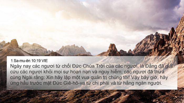 1 Sa-mu-ên 10:19 VIE Bible Verse Image