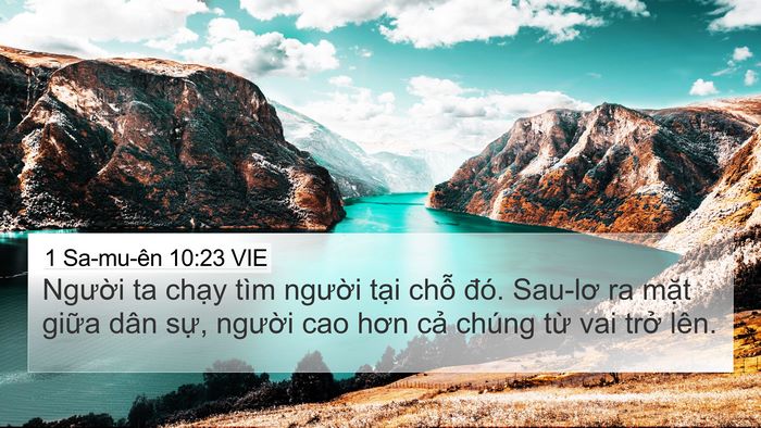 1 Sa-mu-ên 10:23 VIE Bible Verse Image