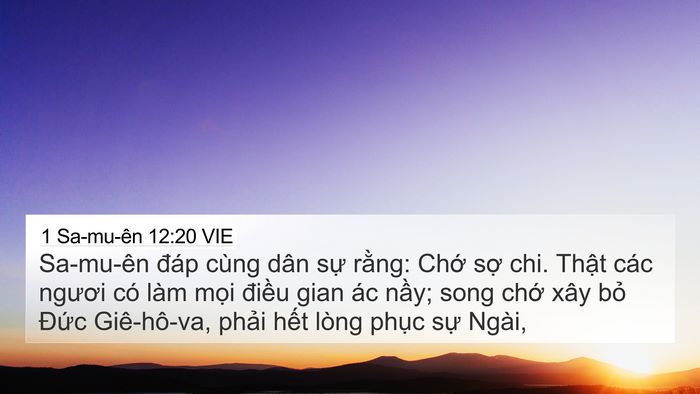 1 Sa-mu-ên 12:20 VIE Bible Verse Image