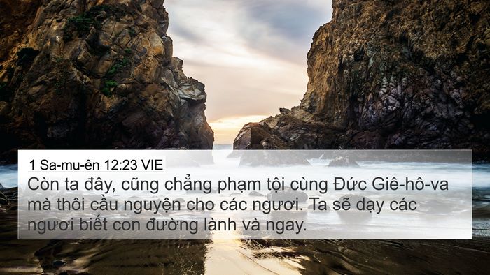 1 Sa-mu-ên 12:23 VIE Bible Verse Image