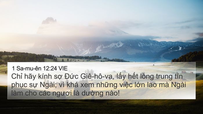 1 Sa-mu-ên 12:24 VIE Bible Verse Image