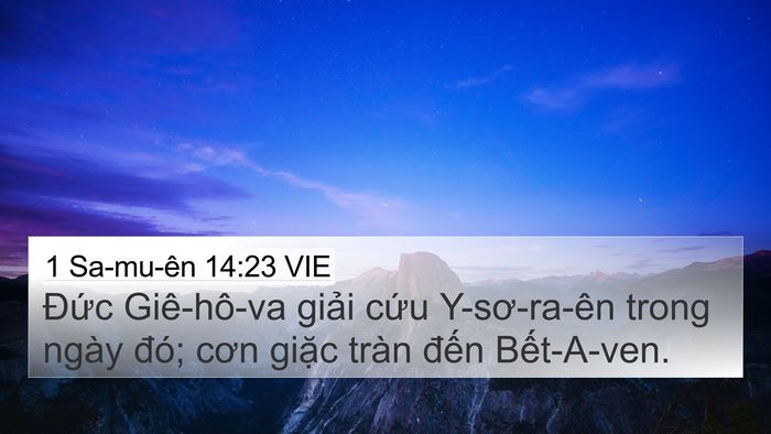 1 Sa-mu-ên 14:23 VIE Bible Verse Image