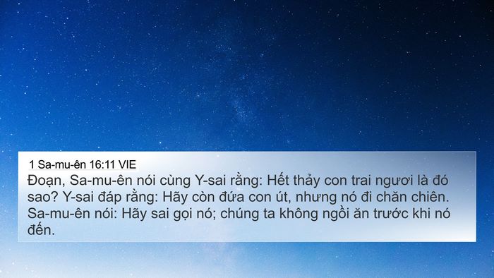 1 Sa-mu-ên 16:11 VIE Bible Verse Image