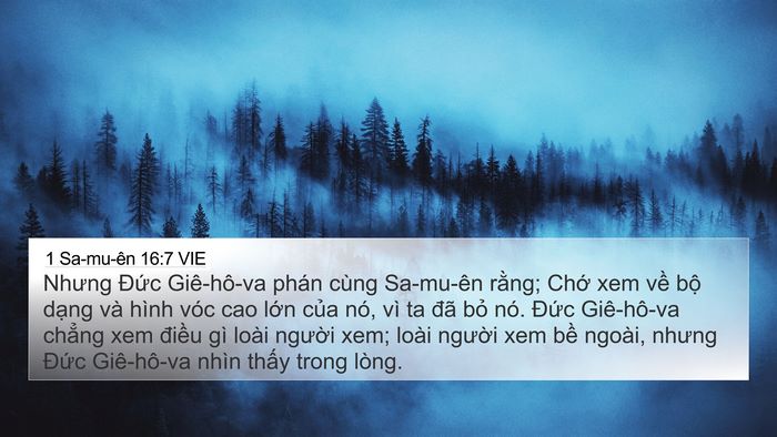 1 Sa-mu-ên 16:7 VIE Bible Verse Image