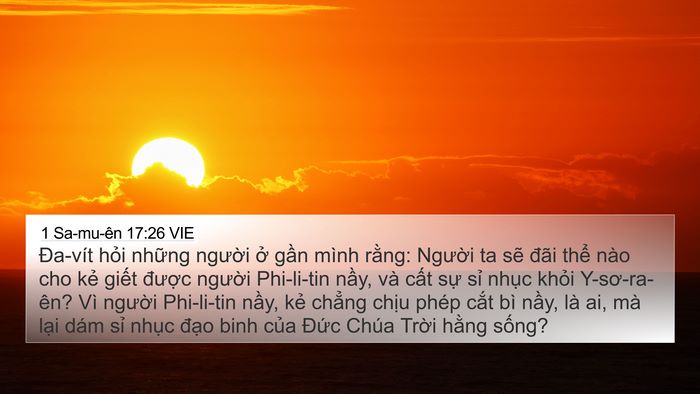 1 Sa-mu-ên 17:26 VIE Bible Verse Image