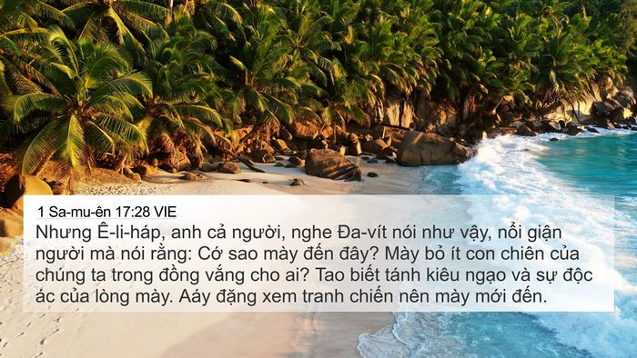 1 Sa-mu-ên 17:28 VIE Bible Verse Image