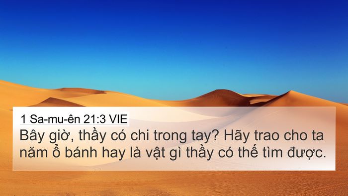 1 Sa-mu-ên 21:3 VIE Bible Verse Image