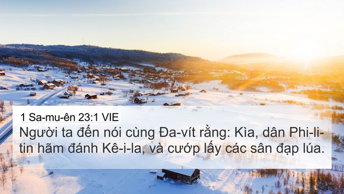1 Sa-mu-ên 23:1 VIE Bible Verse Image