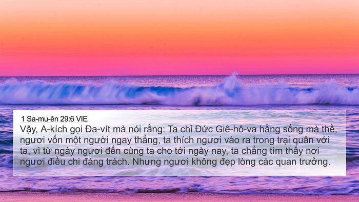 1 Sa-mu-ên 29:6 VIE Bible Verse Image