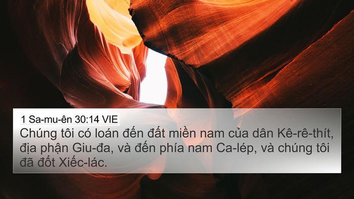 1 Sa-mu-ên 30:14 VIE Bible Verse Image