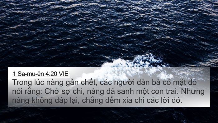 1 Sa-mu-ên 4:20 VIE Bible Verse Image