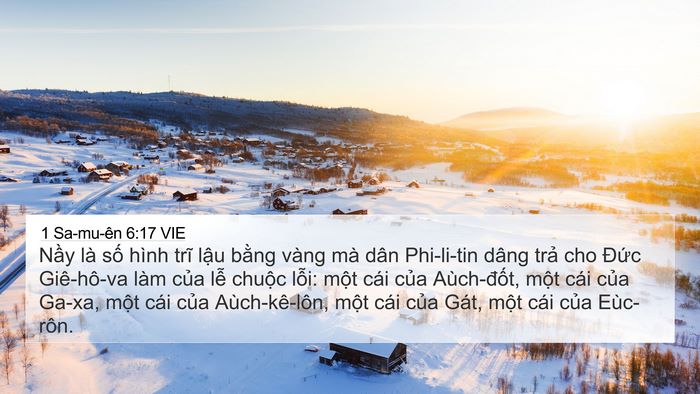 1 Sa-mu-ên 6:17 VIE Bible Verse Image
