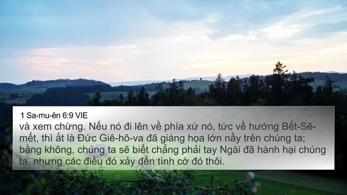 1 Sa-mu-ên 6:9 VIE Bible Verse Image
