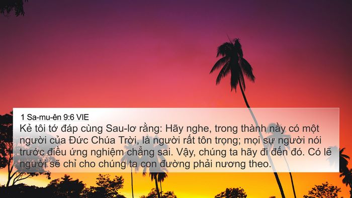 1 Sa-mu-ên 9:6 VIE 4K Wallpaper - Kẻ tôi tớ đáp cùng Sau-lơ rằng: Hãy - 4K Wallpaper Bible Verse