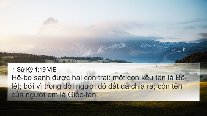 1 Sử Ký 1:19 VIE Bible Verse Image