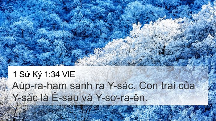 1 Sử Ký 1:34 VIE Bible Verse Image