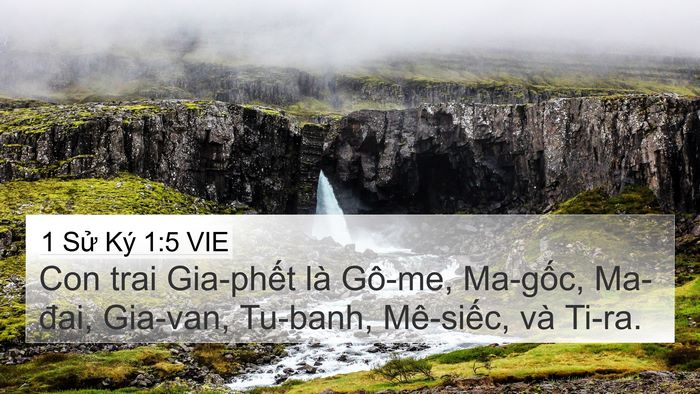 1 Sử Ký 1:5 VIE Bible Verse Image