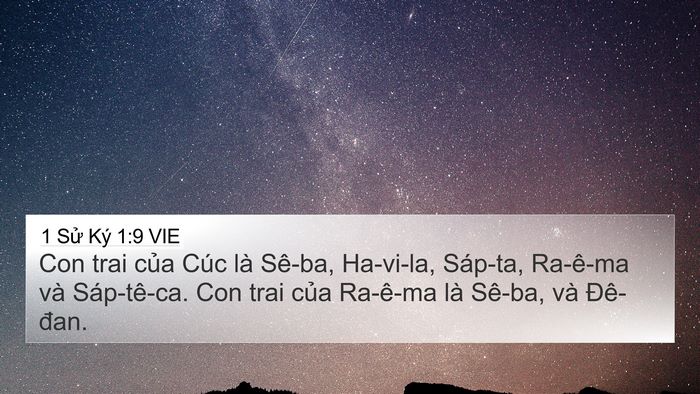 1 Sử Ký 1:9 VIE Bible Verse Image