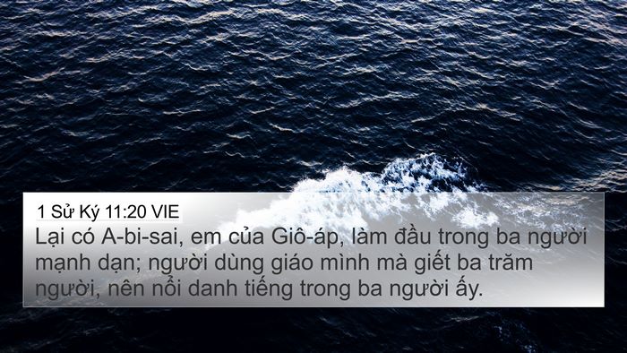 1 Sử Ký 11:20 VIE Bible Verse Image