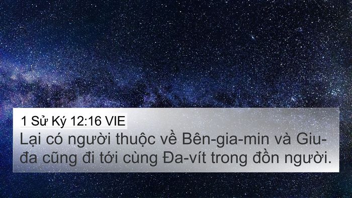 1 Sử Ký 12:16 VIE Bible Verse Image