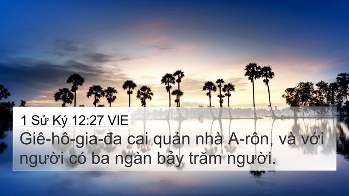 1 Sử Ký 12:27 VIE Bible Verse Image