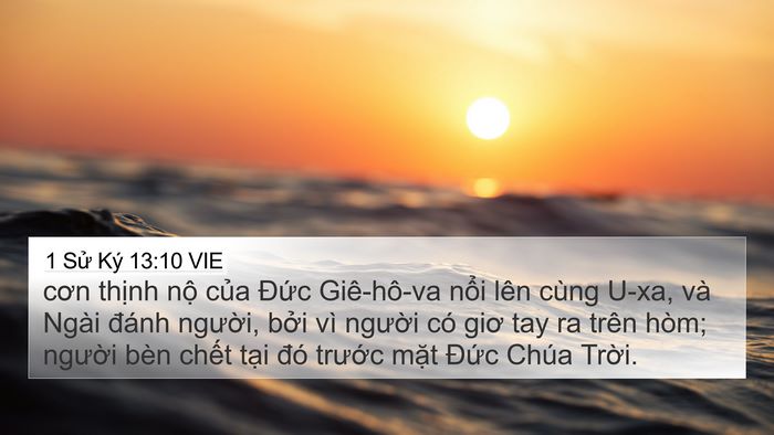 1 Sử Ký 13:10 VIE Bible Verse Image