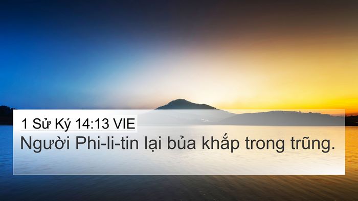 1 Sử Ký 14:13 VIE Bible Verse Image