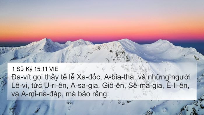 1 Sử Ký 15:11 VIE Bible Verse Image