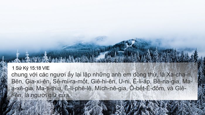 1 Sử Ký 15:18 VIE Bible Verse Image