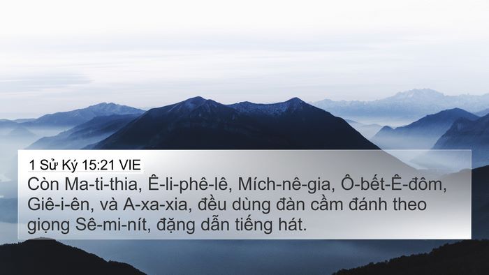 1 Sử Ký 15:21 VIE Bible Verse Image