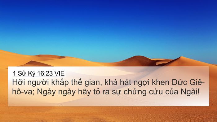 1 Sử Ký 16:23 VIE Bible Verse Image