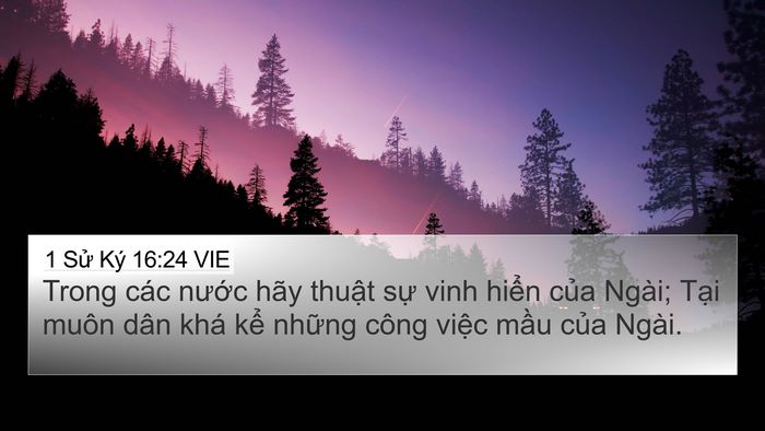 1 Sử Ký 16:24 VIE Bible Verse Image