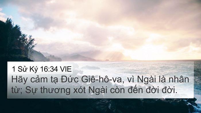 1 Sử Ký 16:34 VIE Bible Verse Image