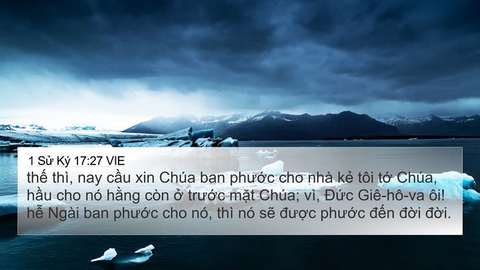 1 Sử Ký 17:27 VIE Bible Verse Image