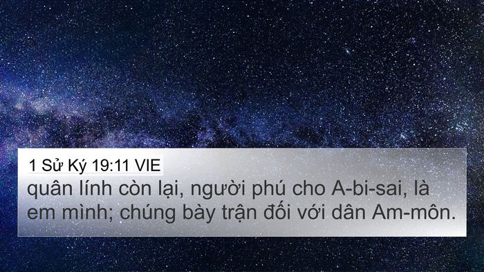 1 Sử Ký 19:11 VIE 4K Wallpaper - quân lính còn lại, người phú cho - 4K Wallpaper Bible Verse