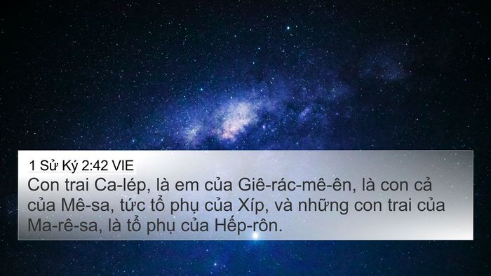 1 Sử Ký 2:42 VIE Bible Verse Image