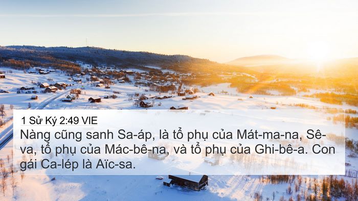1 Sử Ký 2:49 VIE Bible Verse Image